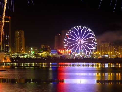 Экскурсия по ночной Казани с катанием на колесе обозрения