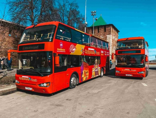 Экскурсия на двухэтажном автобусе по Нижнему Новгороду