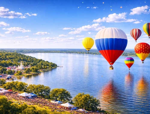Фестиваль воздушных шаров в Переславле-Залесском
