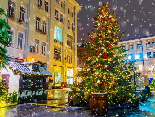 Автобусная экскурсия по новогодней Москве из Калуги