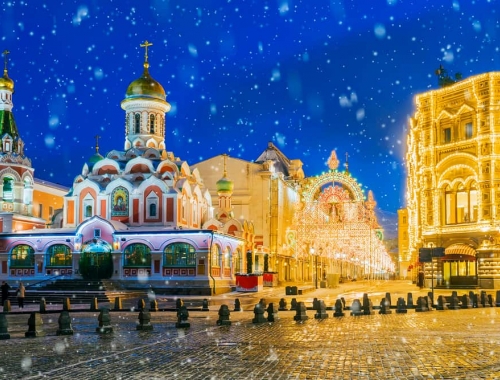 Новогодняя экскурсия на автобусе по Москве из Щёлково