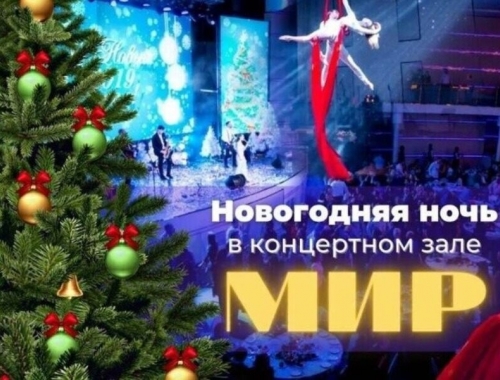 Встреча Нового года в банкетном зале «МИР» 