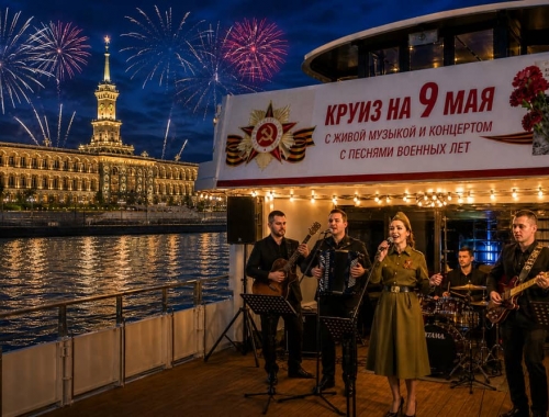 Круиз на 9 мая с живой музыкой и программой «Назад в СССР»